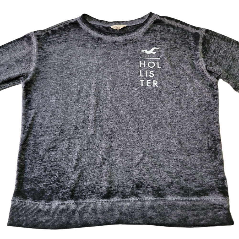 Women's Sz Small Hollister Logo Long Sleeve Top